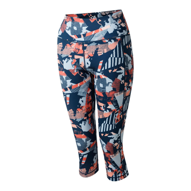 Multicoloured - Side - Regatta Womens-Ladies Influential II Geometric 3-4 Length Leggings