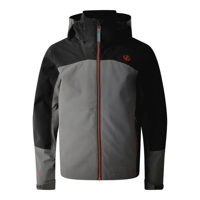 Black-Granite Grey - Front - Regatta Childrens-Kids Explore II Waterproof Jacket