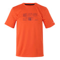 Tangerine Tango - Front - Regatta Mens Fingal IX Topographic T-Shirt