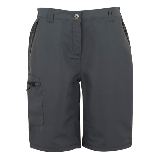 Seal Grey - Lifestyle - Regatta Womens-Ladies Chaska III Zip-Off Hiking Trousers