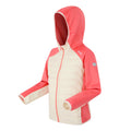 Light Vanilla-Peach Bloom - Side - Regatta Childrens-Kids Kielder IX Hybrid Jacket