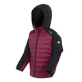 Black-Dark Pimento - Side - Regatta Childrens-Kids Kielder IX Hybrid Jacket
