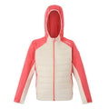 Light Vanilla-Peach Bloom - Front - Regatta Childrens-Kids Kielder IX Hybrid Jacket