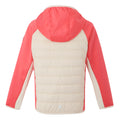 Light Vanilla-Peach Bloom - Back - Regatta Childrens-Kids Kielder IX Hybrid Jacket