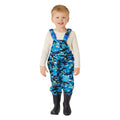 Hydro Blue - Side - Regatta Childrens-Kids Animal Rainy Day Spike The Monster Dungarees