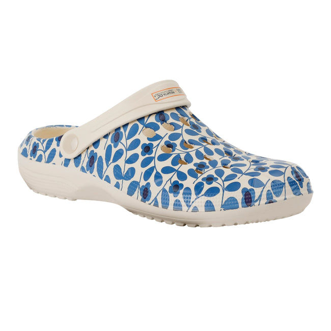 Blue - Front - Regatta Womens-Ladies Orla Kiely Jasmine Flower Clogs