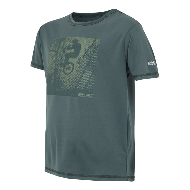 Stormy Weather - Side - Regatta Childrens-Kids Alvarado IX Bicycle T-Shirt