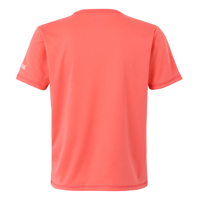 Peach Bloom - Back - Regatta Childrens-Kids Alvarado IX Mountain T-Shirt