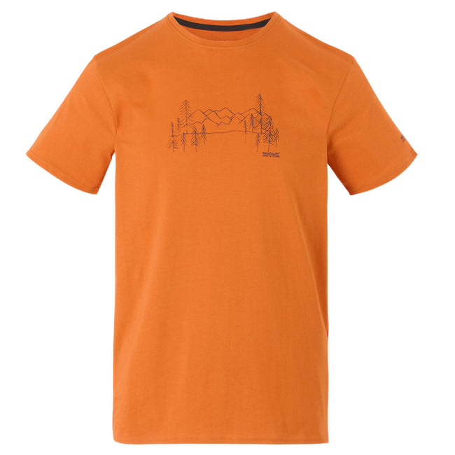Fox - Front - Regatta Mens Breezed Mountain T-Shirt