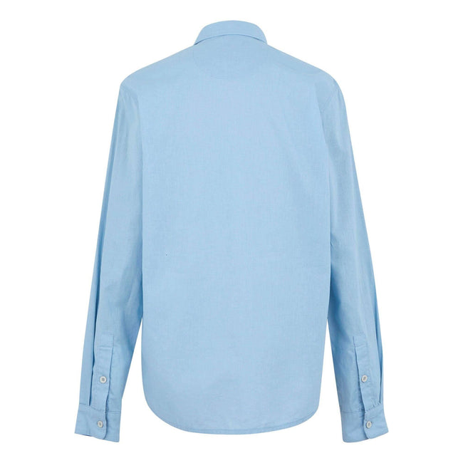 Chambray Blue - Side - Regatta Mens Loran Long-Sleeved Shirt