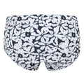Navy-White - Back - Regatta Womens-Ladies Paloma Large Floral Swim Briefs
