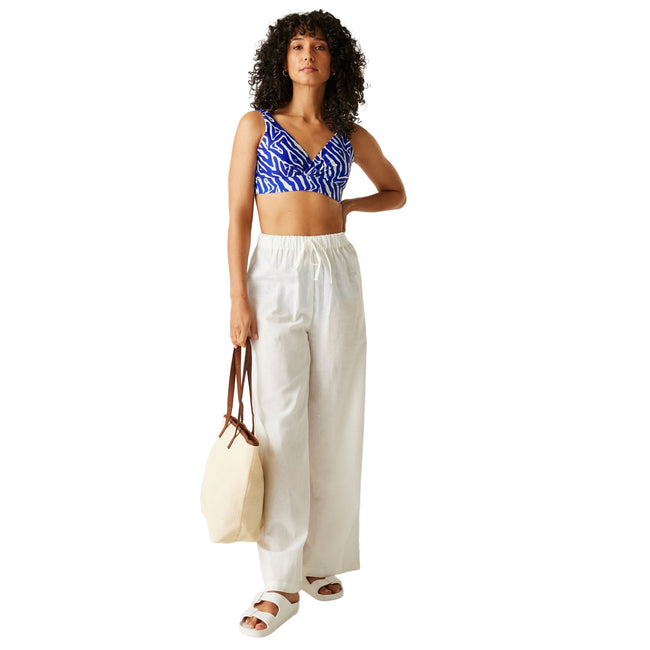 Brightest Blue - Lifestyle - Regatta Womens-Ladies Paloma Abstract Bikini Top