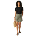 Black - Lifestyle - Regatta Womens-Ladies Orla Kiely II Jasmine Flower Summer Shorts