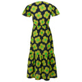 Navy - Back - Regatta Womens-Ladies Orla Kiely Spinning Flower Tiered Midi Dress