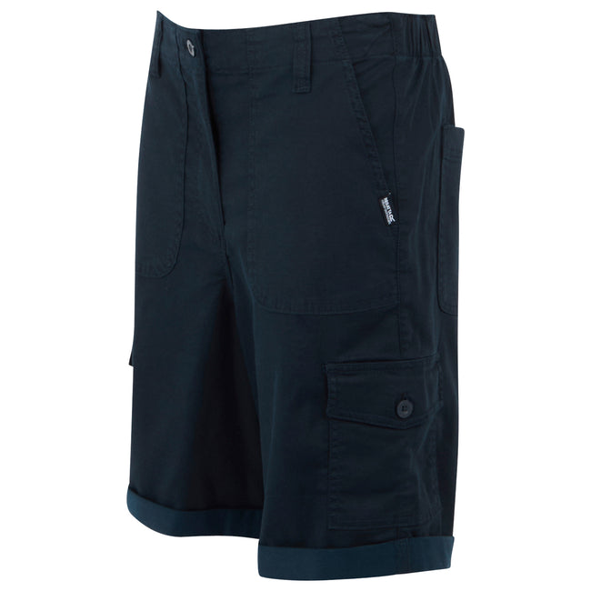 Navy - Side - Regatta Womens-Ladies Shorebella Shorts