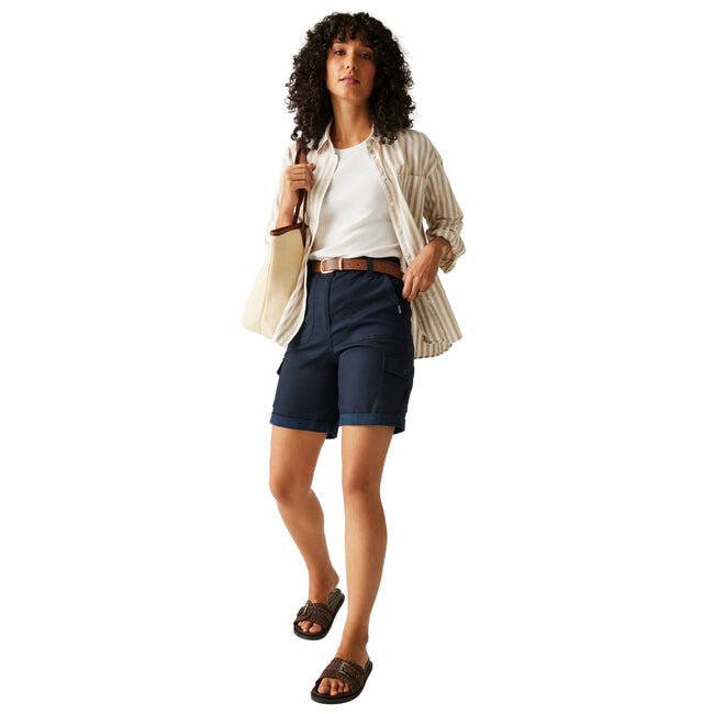 Navy - Lifestyle - Regatta Womens-Ladies Shorebella Shorts