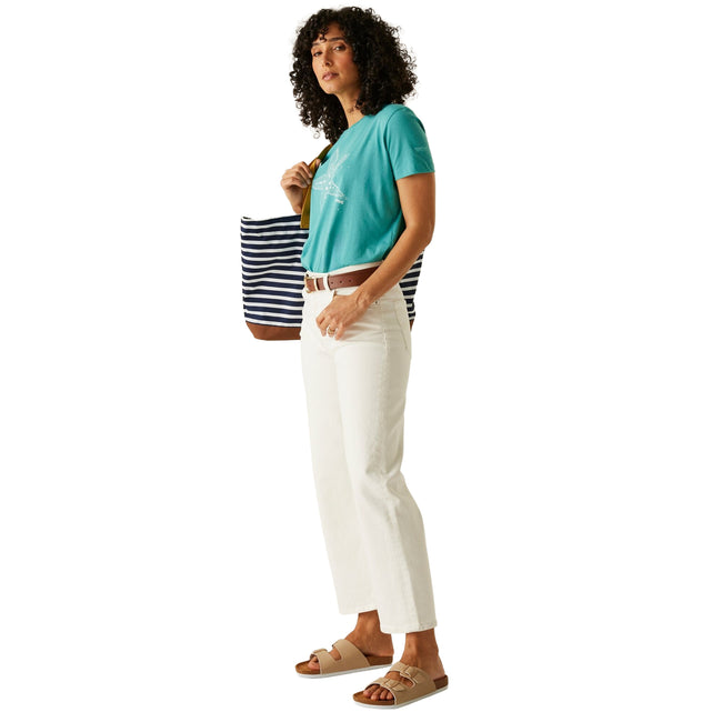 Turquoise - Pack Shot - Regatta Womens-Ladies Filandra VX Starfish T-Shirt