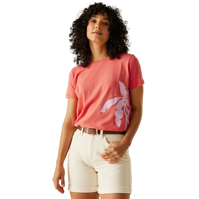 Peach Bloom - Lifestyle - Regatta Womens-Ladies Filandra VX Tropical T-Shirt