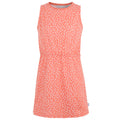 Peach Bloom-White - Front - Regatta Girls Beylina Micro-Dot Dress