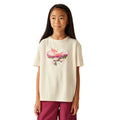 Light Vanilla - Lifestyle - Regatta Childrens-Kids Alvarado IX Flowers T-Shirt