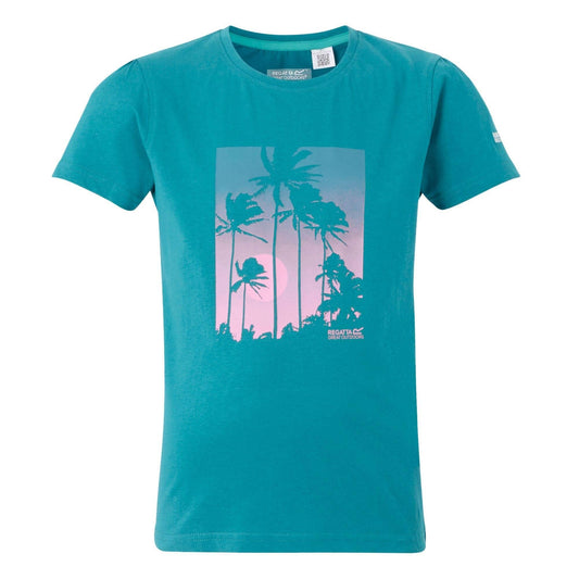 Exotic Plume - Front - Regatta Childrens-Kids Bosley VIII Palm Tree T-Shirt