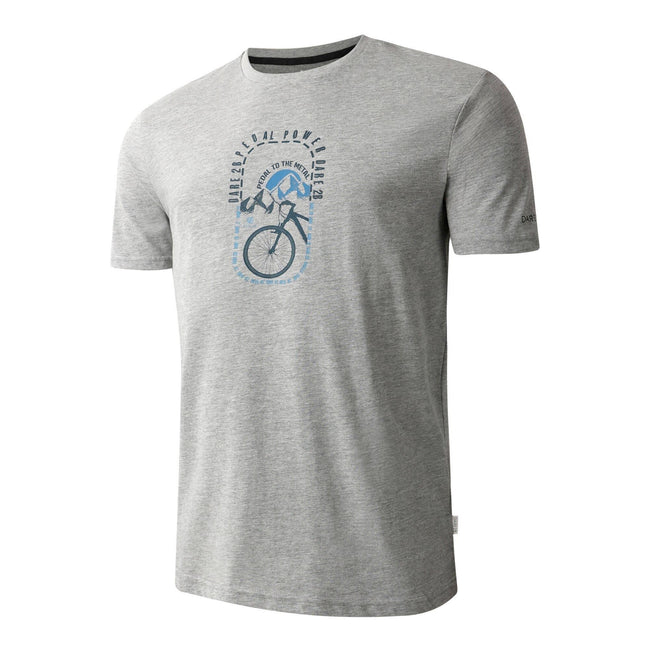 Ash Grey Marl - Side - Dare 2B Mens Movement III Bicycle T-Shirt
