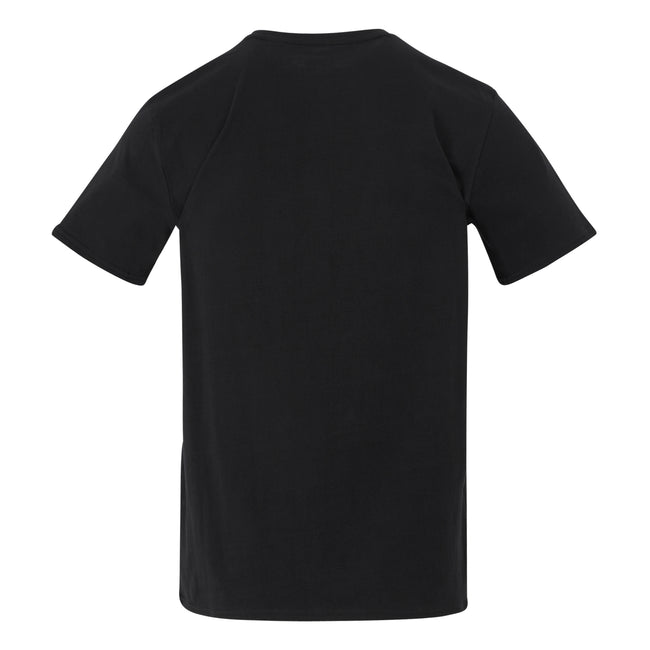 Black - Back - Regatta Mens Breezed V Abstract Mountain T-Shirt