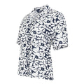 Navy-White - Side - Regatta Womens-Ladies Salise Large Floral Lightweight Shirt