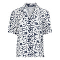 Navy-White - Front - Regatta Womens-Ladies Salise Large Floral Lightweight Shirt