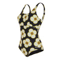 Black - Side - Regatta Womens-Ladies Orla Kiely Spinning Flower One Piece Swimsuit