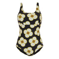 Black - Front - Regatta Womens-Ladies Orla Kiely Spinning Flower One Piece Swimsuit