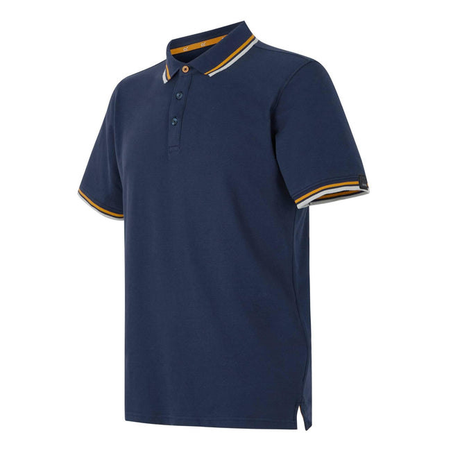 Navy - Side - Regatta Mens Adryan Polo Shirt