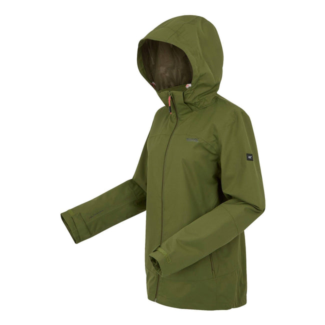 Nephrite Green - Side - Regatta Womens-Ladies Oakhowe Waterproof Jacket