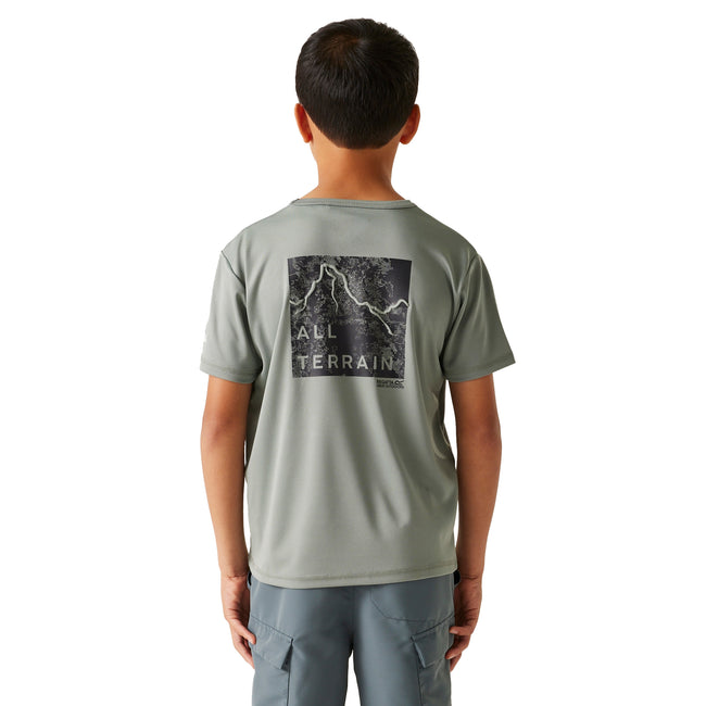 Glacier - Pack Shot - Regatta Childrens-Kids Alvarado IX Mountain T-Shirt