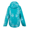 Icy Morn-Aruba Blue-Exotic Plume - Back - Regatta Childrens-Kids Lever II Abstract Waterproof Jacket