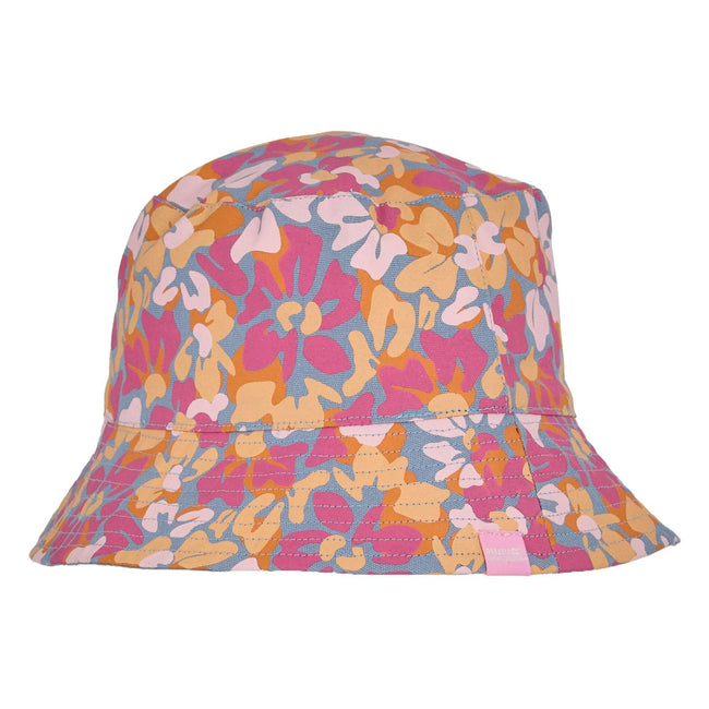 Chambray Blue - Back - Regatta Womens-Ladies Floral Reversible Bucket Hat