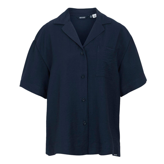 Navy - Front - Regatta Womens-Ladies Salise Lightweight Shirt