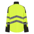Black-Yellow - Back - Regatta Professional Mens Hi-Vis 3 Layer Soft Shell Jacket