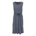 Navy-White - Front - Regatta Womens-Ladies Ariena Painterly Stripe Casual Dress