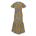 Yellow - Back - Regatta Womens-Ladies Orla Kiely Lotus Tiered Midi Dress
