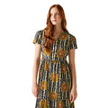 Yellow - Lifestyle - Regatta Womens-Ladies Orla Kiely Lotus Tiered Midi Dress