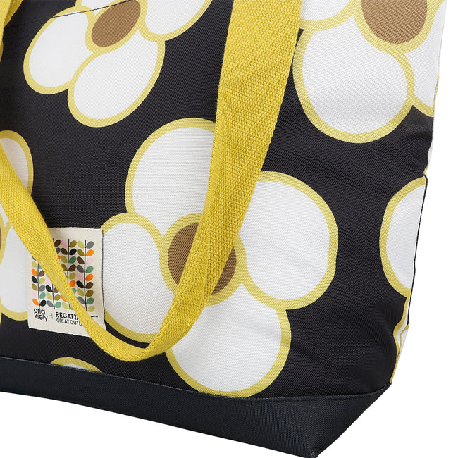 Yellow - Back - Regatta Orla Kiely Spinning Flower Cooler Tote Bag