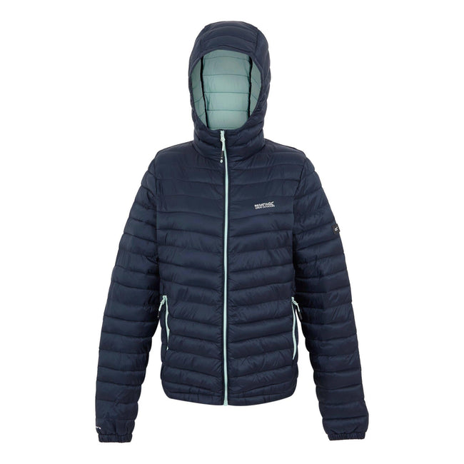 Navy-Icy Morn - Front - Regatta Womens-Ladies Hurden Padded Jacket