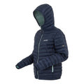 Navy-Icy Morn - Side - Regatta Womens-Ladies Hurden Padded Jacket