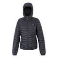 Seal Grey-Black - Front - Regatta Womens-Ladies Hurden Padded Jacket