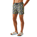 Navy - Lifestyle - Regatta Mens Loras Leaf Swim Shorts