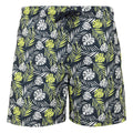 Navy - Front - Regatta Mens Loras Leaf Swim Shorts