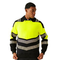 Black-Yellow - Side - Regatta Professional Mens High-Vis Hoodie