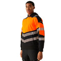 Black-Orange - Lifestyle - Regatta Professional Mens High-Vis Hoodie