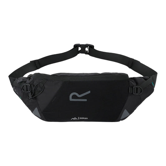 Black - Front - Regatta Blackfell 4 Reflective 5L Waist Bag